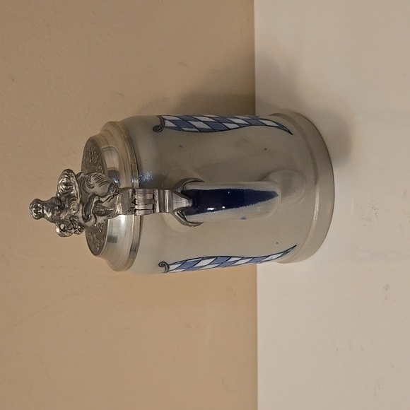 Vintage Merklebach stoneware Stein with pewter lid Munchen - Picture 4 of 12